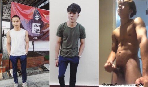 คลิปหลุดอีกคลิปของเคนจิ หนุ่มนักกีฬาหุ่นฟิตชอบชักว่าวโชว์ถ่ายคลิปในห้องน้ำ