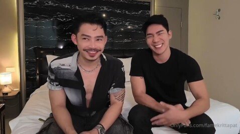 คู่นี้เขาอยากเจอกันมานานแล้วต่างคนต่างปลื้ม เฟรม กฤตพัศ กับแต้งกัมเปอร์ แค่ดูเขาคุยกันก็เขินแทน นายแบบคนดังเย็ดกันใส่อารมณ์เต็มที่ เสียวก็บอกเสียวคราง โอ๊ยๆน้ำแตกครับ