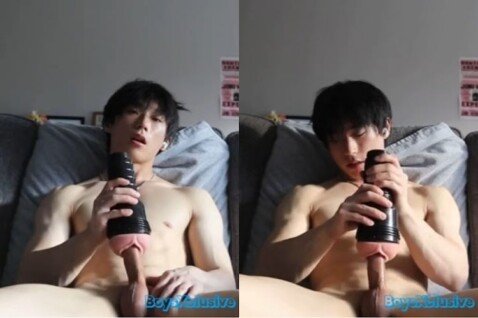 คิจิโร่ โพสต์คลิปช่วยตัวเองโดยใช้ sex toy ไฟฉายชักว่าว เสียวควยมาก จนน้ำแตกข้างในเสียวแค่ไหนไปดูกัน