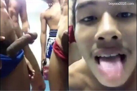 นักมวยค่ายสจ.วิชิตแปดริ้ว ควยใหญ่มาก คลิปหลุดแก๊งนักมวย  Video Call ชักว่าวอวดควยกันสนุกสนานและเงี่ยนมาก